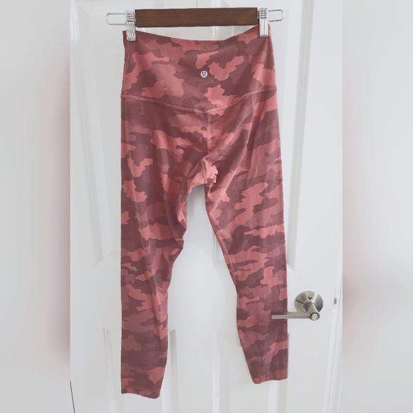 Lululemon Align 25, Size 6, Pink Camo, Excellent condition. - Picture 2 of 4